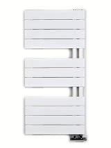 Bel kombiniran kopalniški radiator Anima Oliver 93x45 cm, primeren pro za ogrevanje in sušenje brisač.