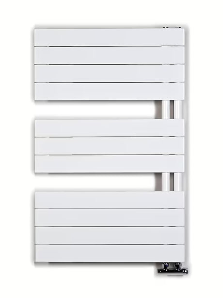 Bel kombiniran kopalniški radiator Anima Oliver 60x93 cm, primeren pro za ogrevanje prostora in sušenje brisač.