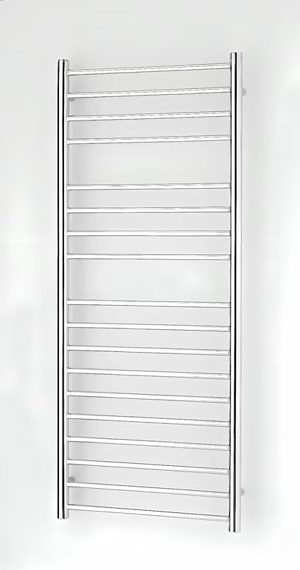 Kombiniran kopalniški radiator Anima Paul 60x120 cm v izvedbi polirano nerjavno jeklo chrome.