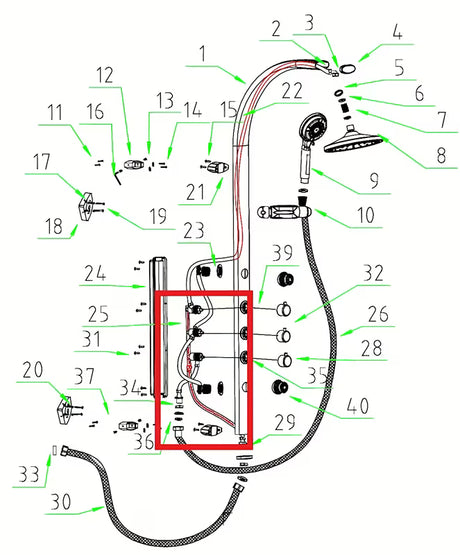 Zamjensko spojno crijevo Anima Easyshower pro obnovu funkcionalnosti tuš instalacije.