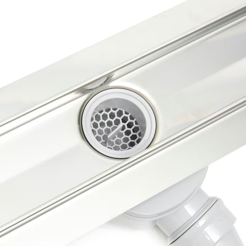 Kanaleta za Tuš Anima 70 cm u izvedbi chrome s rešetkom 65 cm i sifonom DN40