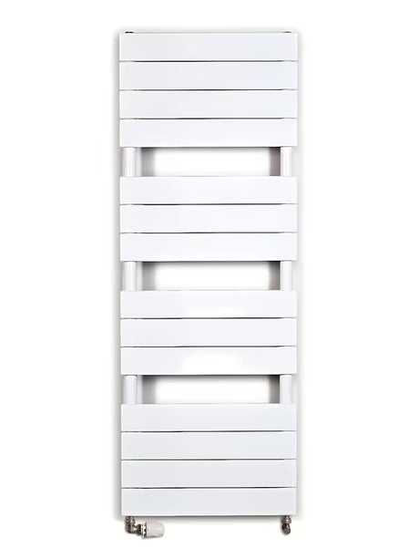 Bel kombiniran radiator Anima Viktor 122x45 cm za kopalnico pro za ogrevanje in sušenje brisač.