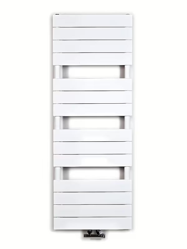 Bel kombiniran radiator Anima Viktor 122x45 cm za kopalnico pro za ogrevanje in sušenje brisač.