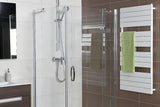 Bel kombiniran radiator Anima Viktor 60x122 cm primeren pro za kopalnico in sušenje brisač.