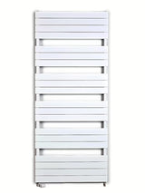 Bel kombiniran radiator Anima Viktor 179x75 cm, primeren pro za ogrevanje kopalnice in sušenje brisač.