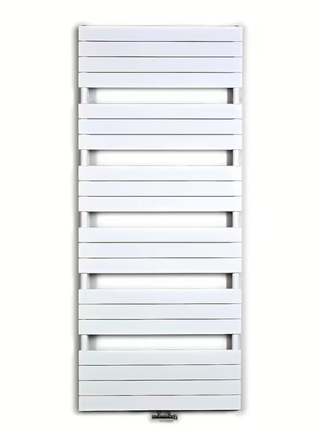Bel kombiniran radiator Anima Viktor 179x75 cm, primeren pro za ogrevanje kopalnice in sušenje brisač.