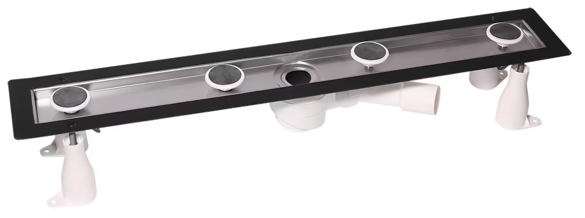 Nerjavno jeklen kanaleta za tuš Anima 80 cm v sijajni krom izvedbi pro za sodoben tuš kabina.