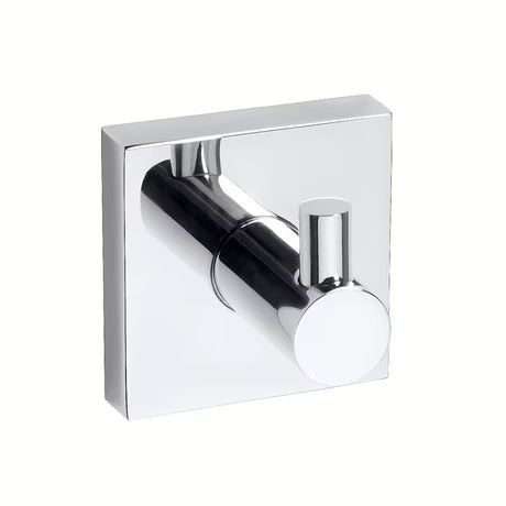 Kromirani kavelj Bemeta Beta za kupaonicu s mogućnošću montaže lepljenje ali vrtanje.