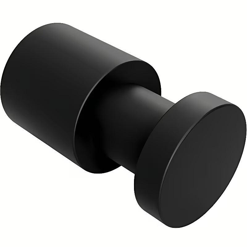 Črn kopalniški kavelj Bemeta Dark pro montaža z vrtanjem