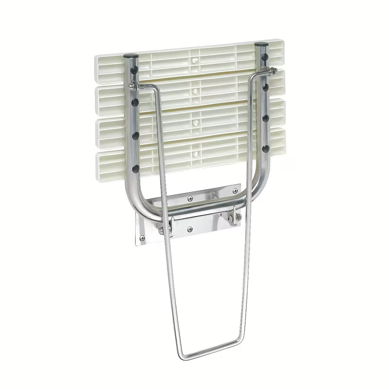 Stenski zložljivo sedež za tuš Bemeta Help program v izvedbi iz nerjavečega jekla z oporno nogo