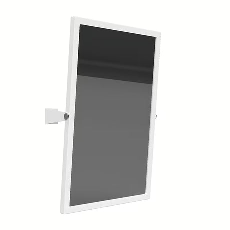 Stensko preklopno ogledalo Bemeta Help program 60x40 cm v beli barvi z oglato zasnovo