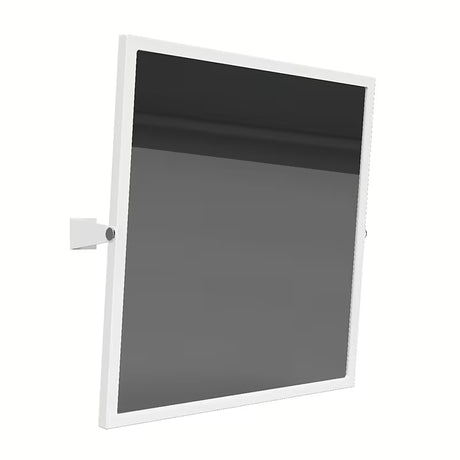 Belo preklopno stensko ogledalo Bemeta Help program 60x60 cm s kovinsko konstrukcijo