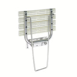 Zidne zložljivo sedež za tuš Bemeta Help program od inoxa s potpornom nogom i sjajnom površinom.