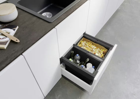 Blanco Flexon II Low koš za smeti sortirnik za predal z aluminijastim okvirjem