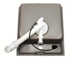 Granitno pomivalno korito Blanco Dalago 45 za delovni pult v beli barvi soft