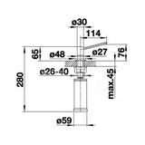 Kromirani dozator detergenta  Blanco Torre bezvremenskog dizajna