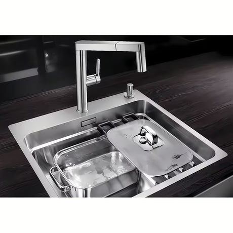 Nerjavno pomivalno korito Blanco Etagon 500-IF/A 540x500 mm v svilnatem sijaju