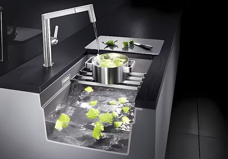 Granitno pomivalno korito Blanco Etagon 500 U pro spodnja montaža, bela soft