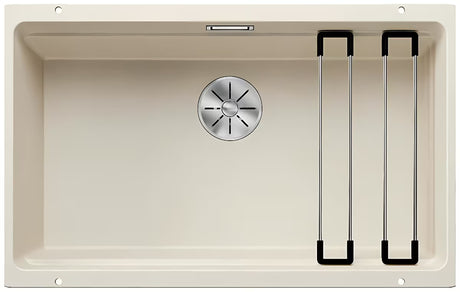Granitno pomivalno korito Blanco Etagon 700 U pro spodnja montaža v beli barvi soft