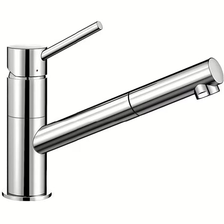 Kromirana armatura za pomivalno korito Blanco Kano-S s izvlačnim tušem u vitkom dizajnu