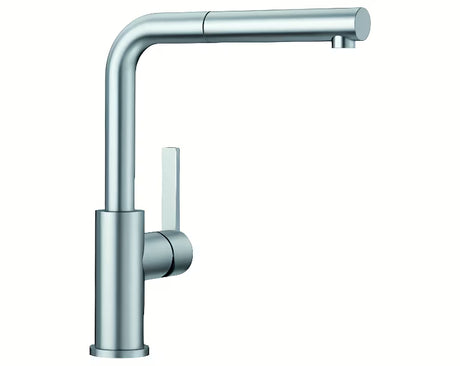 Blanco Lanora-S armatura za pomivalno korito Supersteel iz krtačenega nerjavečega jekla z izvlečno prho