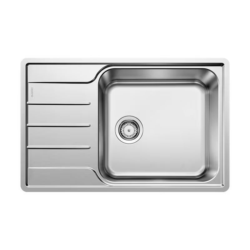 Inox pomivalno korito Blanco Lemis XL 6 S-IF Compact s ocjednom plohom, brušena površina