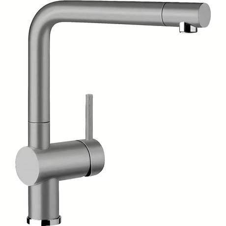 Armatura za Pomivalno Korito Blanco Linus u boji aluminium s površinom Silgranit-look i zakretnim izljevom