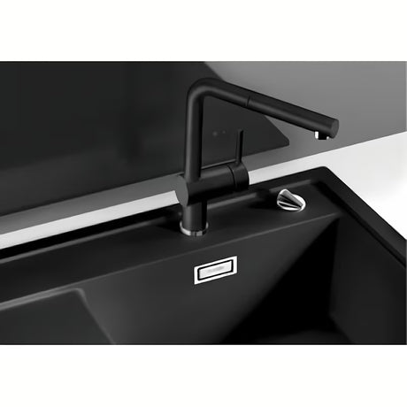 Blanco Linus - S enoročna armatura za pomivalno korito u antracit boji s izvlačnim tušem i površinom Silgranit-look.