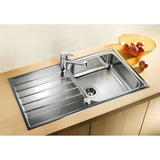 Blanco Livit XL 6 S inox pomivalno korito z odcejalnikom, brušena površina, ugradnja odozgo
