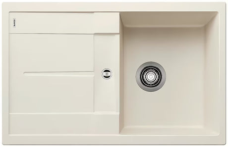 Blanco Metra 45 S granitno pomivalno korito z odcejalnikom za delovni pult v beli barvi soft