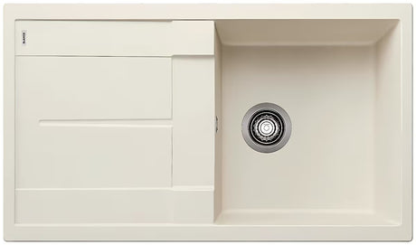 Granitno pomivalno korito Blanco Metra 5 S z odcejalnikom v beli barvi soft