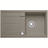 Granitni pomivalno korito Blanco Metra 5 S z odcejalnikom u boji tartufo pro ugradnja odozgo