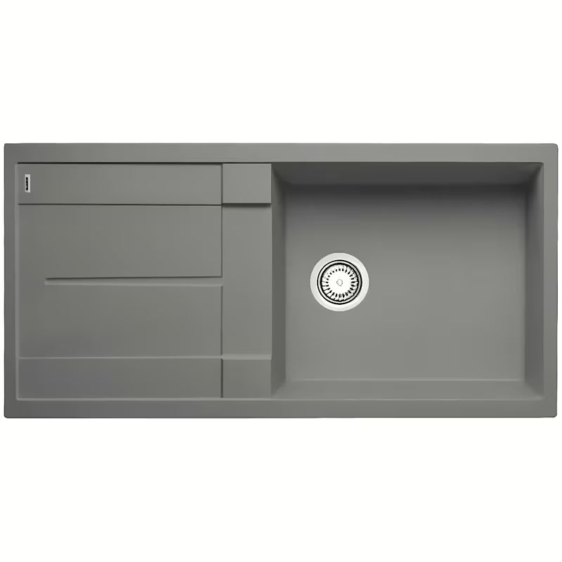Granitni pomivalno korito Blanco Metra XL 6 S z odcejalnikom v barvi siva skala