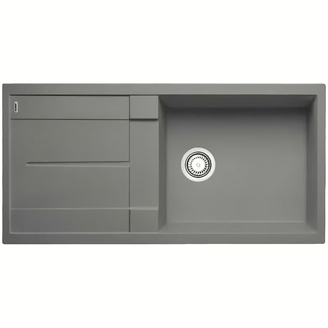 Granitni pomivalno korito Blanco Metra XL 6 S z odcejalnikom v barvi siva skala