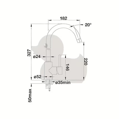 Blanco Mida enoročna armatura za pomivalno korito u antracit boji z vrtljivim izlivom i površinom Silgranit-look.