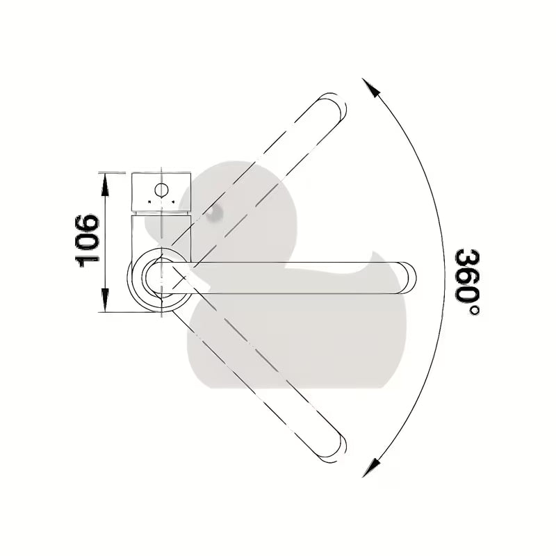 Blanco Mida enoročna armatura za pomivalno korito u antracit boji z vrtljivim izlivom i površinom Silgranit-look.