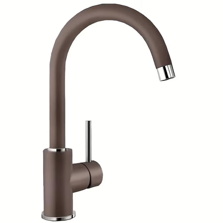 Blanco Mida enoročna stoječa armatura za pomivalno korito u boji kave s mat površinom Silgranit-look