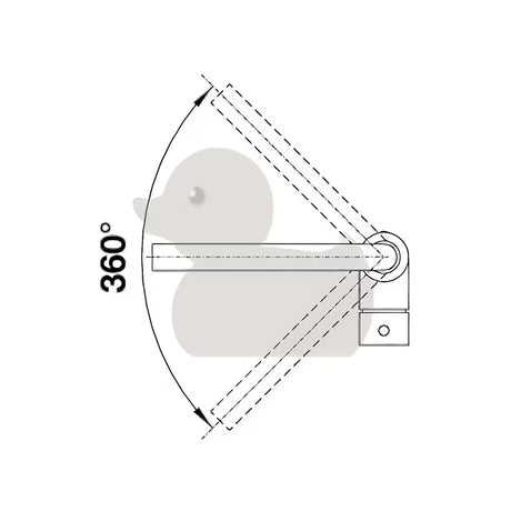 Kromirana armatura za pomivalno korito Blanco Mila s ručicom i zakretnim izljevom