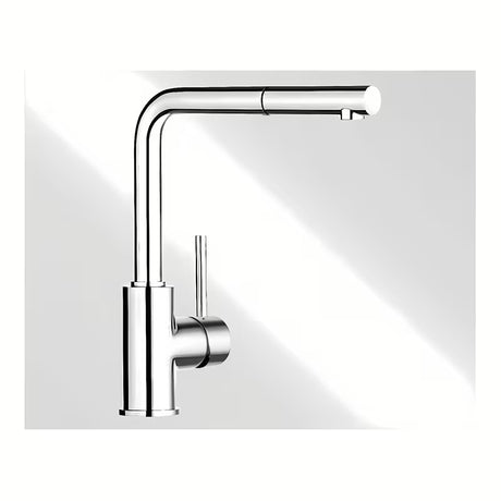 Kromirana armatura za pomivalno korito Blanco Mila - S izvlačnom ručicom tuša i zakretnim izljevom