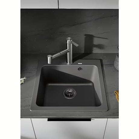 Črno pomivalno korito Blanco Naya 5 infino iz Silgranita pro zgornja montaža za delovni pult