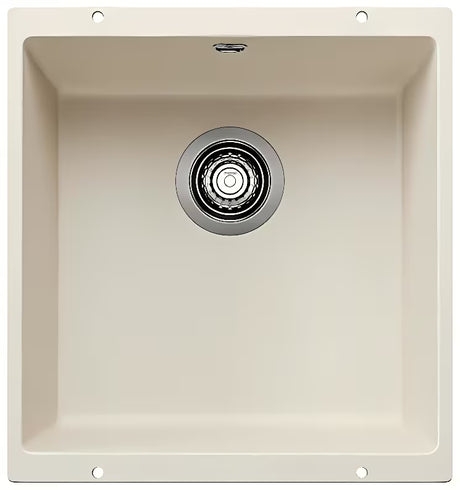 Blanco Rotan 400 U granitno kuhinjsko enojno korito pro spodnja montaža v beli barvi soft