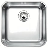 Blanco Supra 400-U inox kuhinjsko enojno korito pro spodnja montaža, krtačena površina