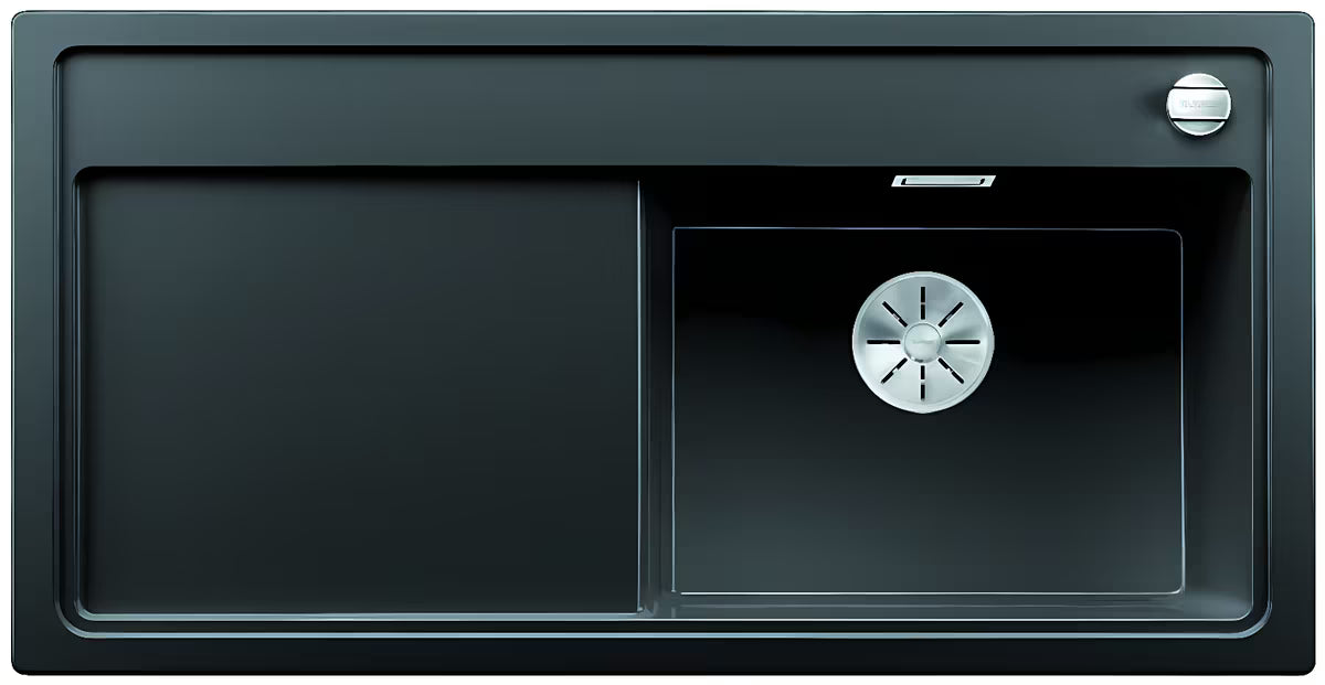 Granitni pomivalno korito Blanco Zenar XL 6 S z odcejalnikom v barvi antracit, korito desno