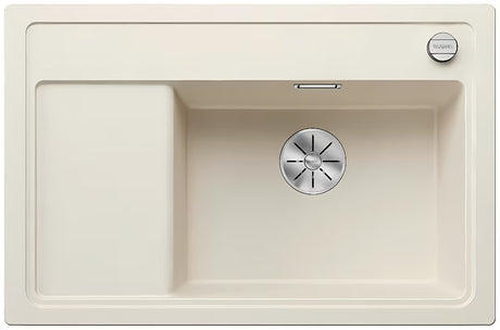 Blanco Zenar XL 6 S granitno pomivalno korito z odcejalnikom v beli barvi soft, orientacija korita desno.