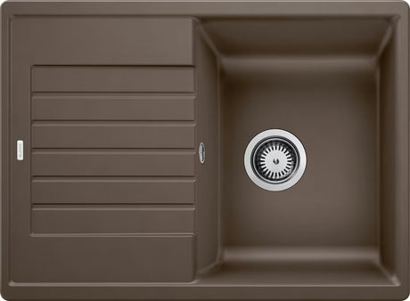Blanco Zia 45 S Compact granitno pomivalno korito z odcejalnikom, zgornja montaža, barva kava