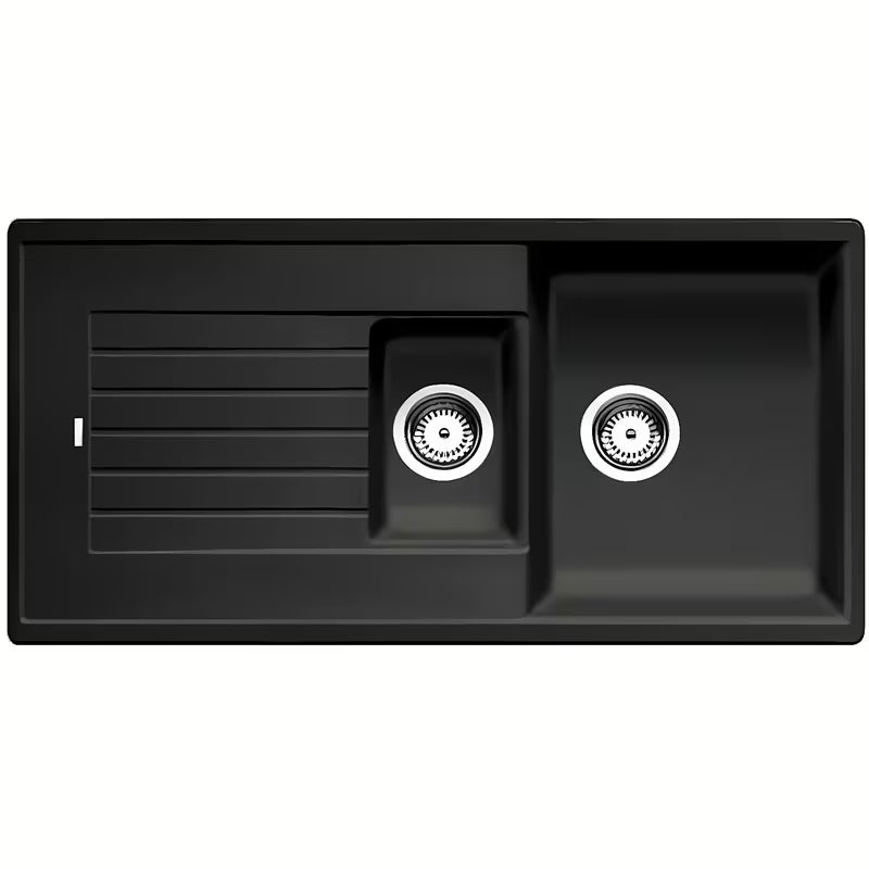 Granitni pomivalno korito Blanco Zia 6 S u antracit boji s kadjo s ocjednom plohom