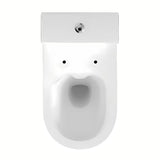 Cersanit Crea stoječa WC školjka kombi brez splakovalnega kroga s wc desko mehko Zapiranje Soft Close v beli barvi