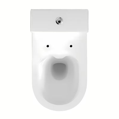 Cersanit Crea stoječa WC školjka kombi brez splakovalnega kroga s wc desko mehko Zapiranje Soft Close v beli barvi