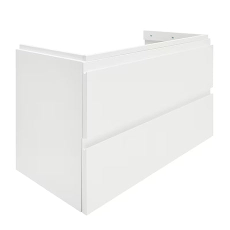 Cersanit Dormo viseča omarica s keramičnim umivalnikom v beli sijajni izvedbi 80x37,5x62 cm