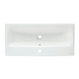Cersanit Dormo viseča omarica s keramičnim umivalnikom v beli sijajni izvedbi 80x37,5x62 cm